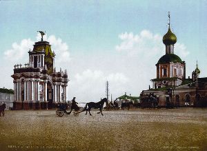 Красные ворота в Москве (с открытки XIX века)