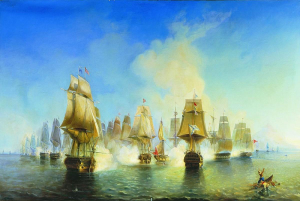 А. П. Боголюбов «Афонское сражение 19 июня 1807 года»
