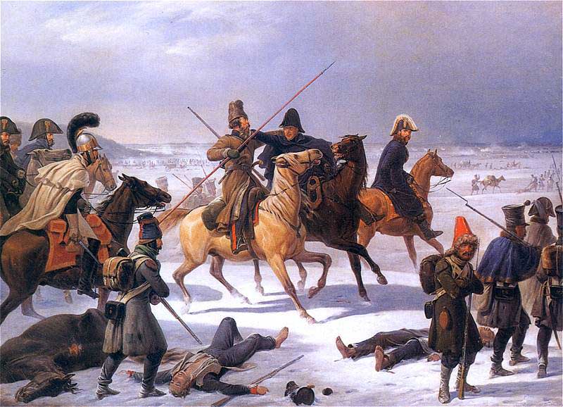 Отход французов из Москвы. Я. Суходольский, 1844 г.